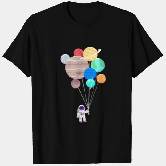 Astronaut Planets Balloons Astronomy T Shirts
