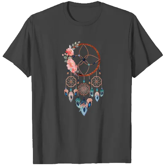 Women's Dream Catcher Native American Feathers T Shirts