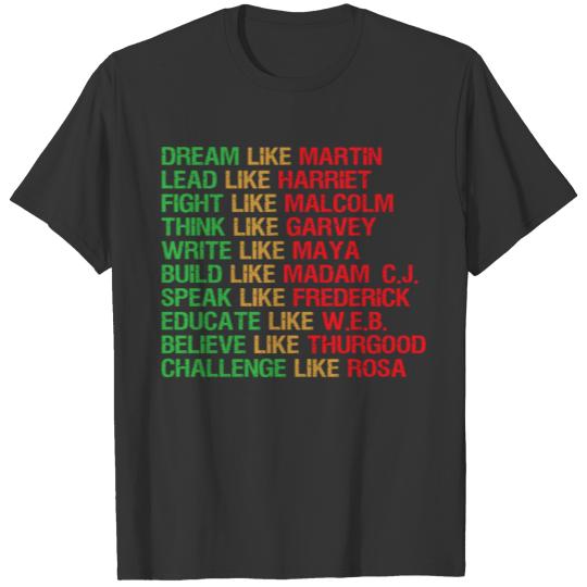 African American Inspired T Shirts For Black History