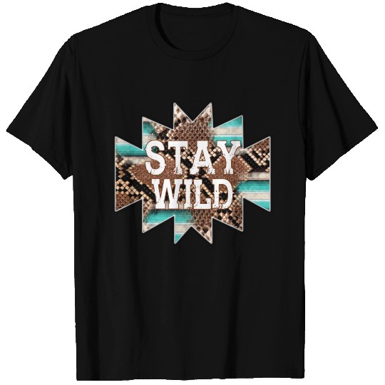 Snake Skin Stay Wild T Shirts