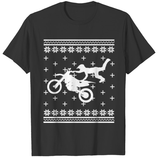 Biker Bike Motocross Ugly Christmas Motorcycle T Shirts