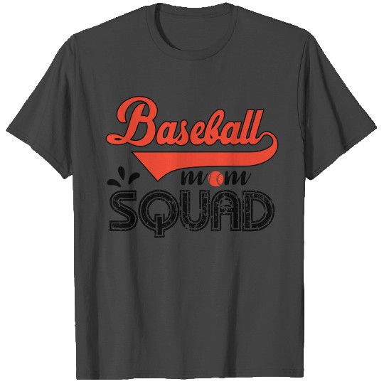 Baseball Mom squad T Shirts