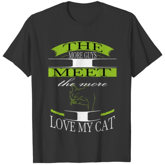 happy bike love cat owner funny cat quote meow T Shirts