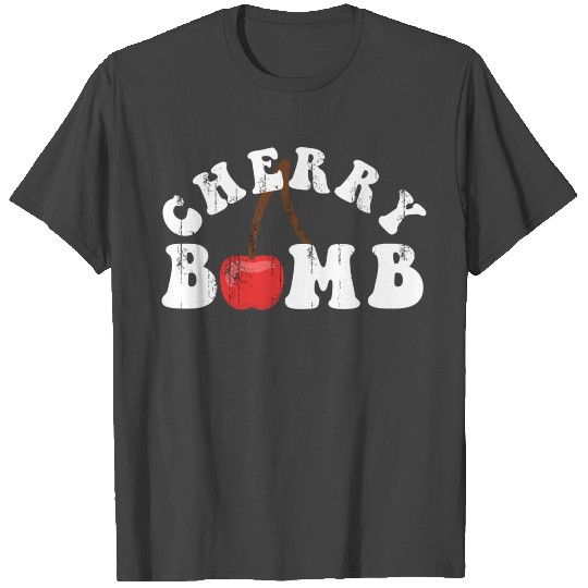 Cherry Bomb 70S Vintage Throwback Retro T Shirts