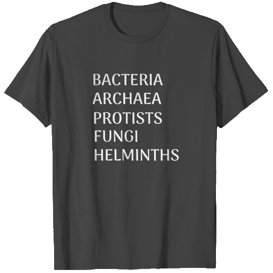 Bacteria Names | Archaea Protists Fungi Helminths T Shirts
