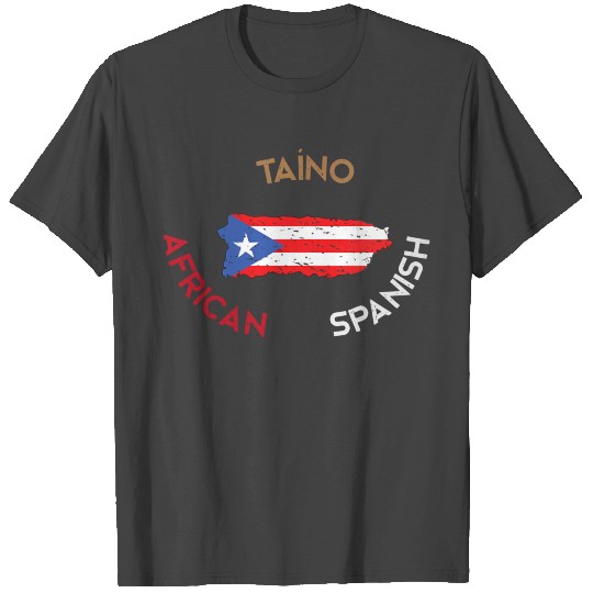 Roots Of Puerto Rico Taino African Spanish Gift Te T Shirts