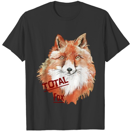 Red Fox Painting Total Fox T Shirts