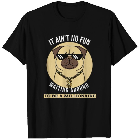 Funny pug gangster T Shirts
