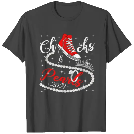 Chucks and Pearls 2021 HBCU Black Girl Magic T Shirts