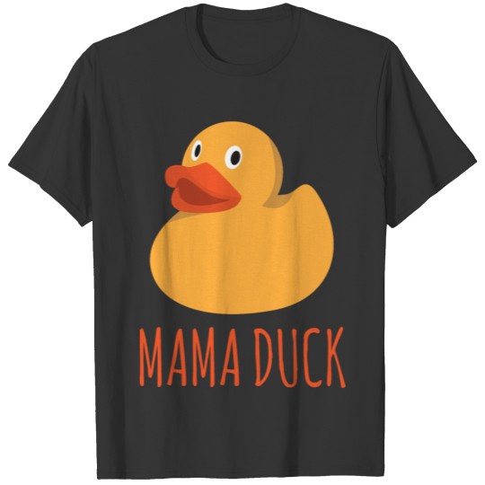 Funny Mama Duck Rubber Ducky Family Matching T Shirts