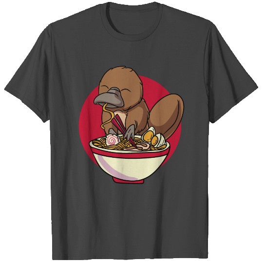 Japanese Food Eating Platypus Gifts Platypus Lover T Shirts