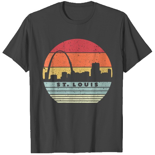 St Louis Retro Usa Skyline Gift T Shirts