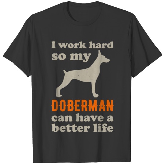 Doberman Pincsher Funny T Shirts