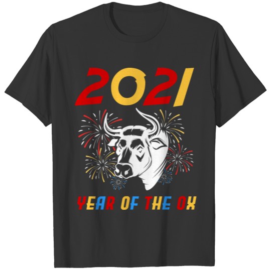 2021 Year Of The Ox Funny Vintage Lunar New Year T-shirt