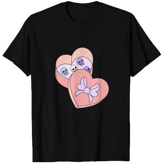 Japanese Pastel Goth Gift Box Heart Skull Menhera T Shirts