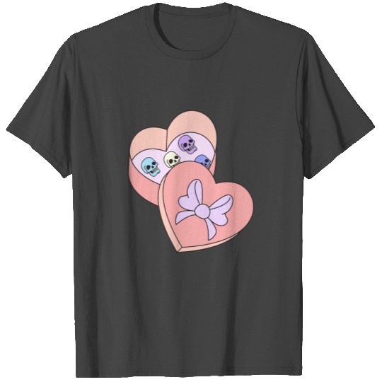 Japanese Pastel Goth Gift Box Heart Skull Menhera T Shirts