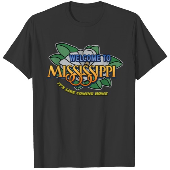 Mississippi welcome sign T-shirt
