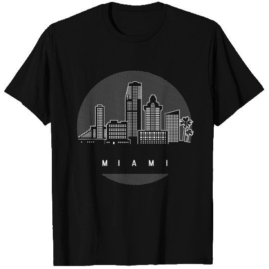 Miami Florida Skyline T Shirts