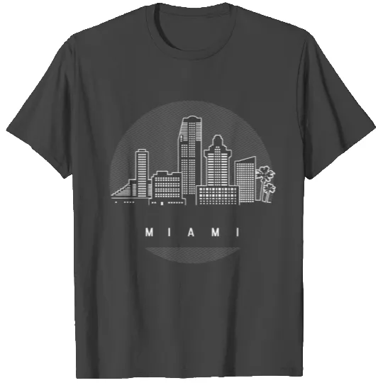 Miami Florida Skyline T Shirts