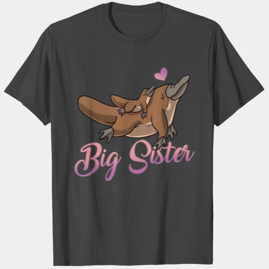 Cute Giving Birth Baby Big Sister Platypus Gifts T Shirts