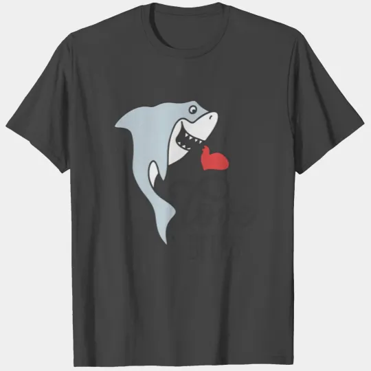 Funny shark saying love bites Valentine's day gift T Shirts