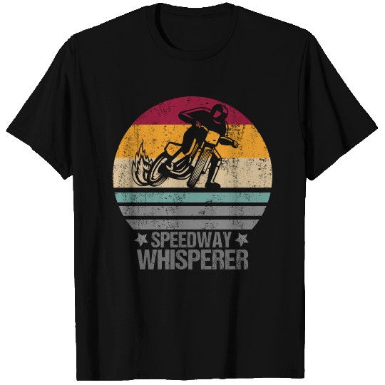 Speedway Whisperer Motorcycle Racing Retro Style T Shirts
