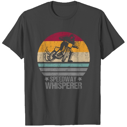 Speedway Whisperer Motorcycle Racing Retro Style T Shirts