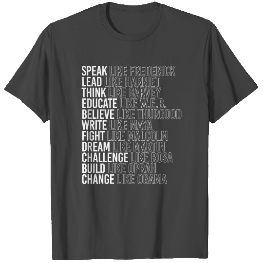 Black History Month, Black Pride Leaders Black Pow T Shirts