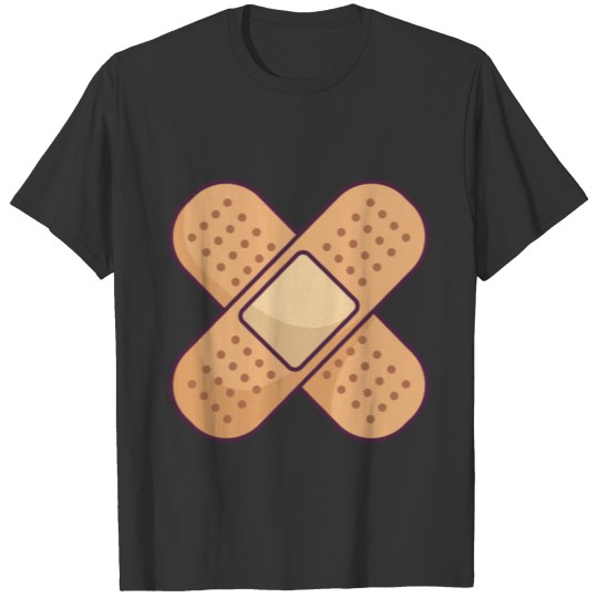 Crossed Adhesive Bandages T Shirts