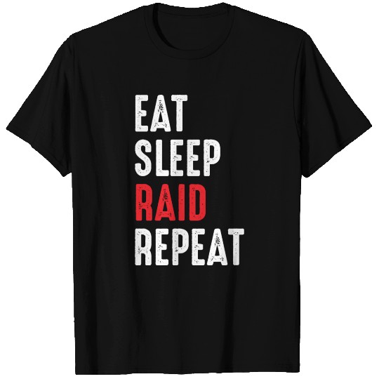 Eat Sleep Raid Repeat Gaming Headset Gift T Shirts