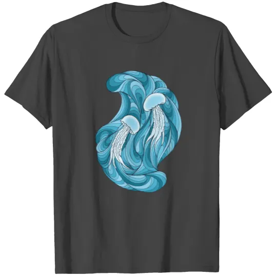 The dance of the small jellyfish kids clothes T Shirts