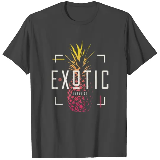 Exote Paradise Fruit Coolness Symblem Solid T Shirts