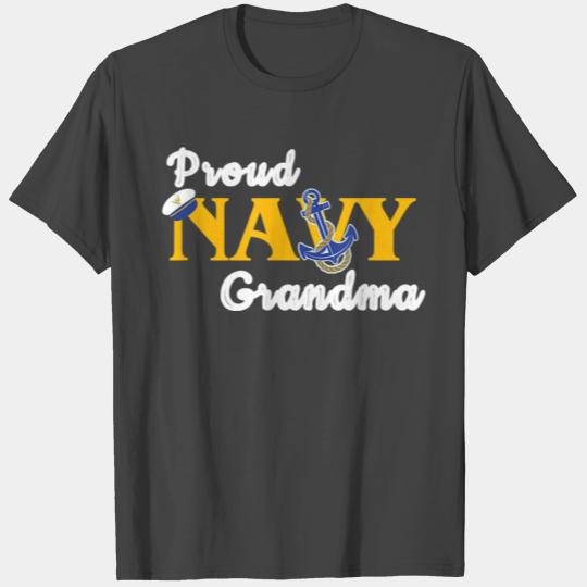 Proud Navy Grandma Of Navy Soldiers Patriotic T Shirts