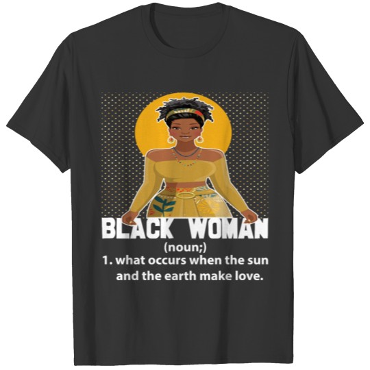 BLACK WOMAN Definition T Shirts