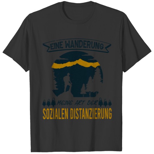 Social distancing hiking gift idea T-shirt