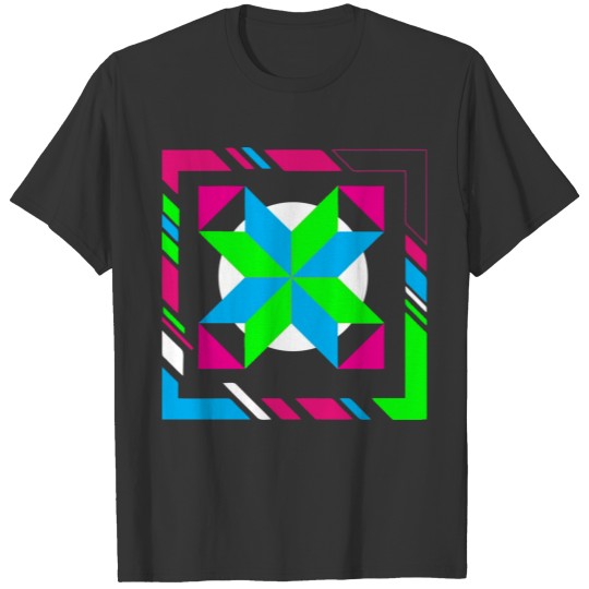 Green and Blue Abstract Art T Shirts