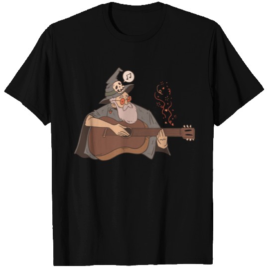 Wizard Playing Guitar T Shirts