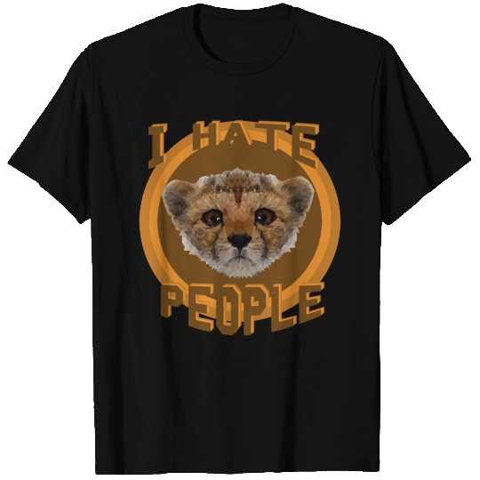 i hate people cheetah baby T Shirts