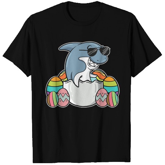 Funny Shark Easter Holiday Bunny Egg Hunt Gift Id T Shirts