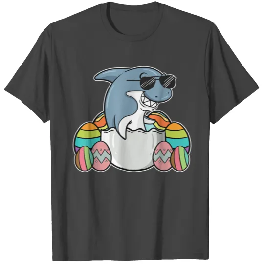 Funny Shark Easter Holiday Bunny Egg Hunt Gift Id T Shirts