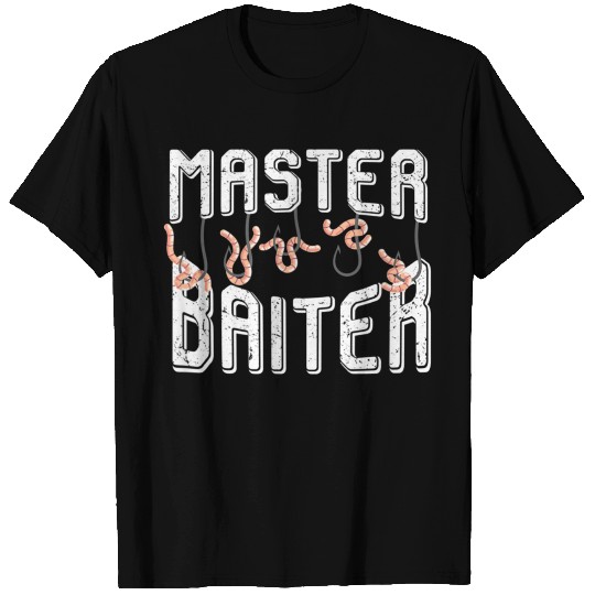 Master Baiter Hook and Worm T Shirts