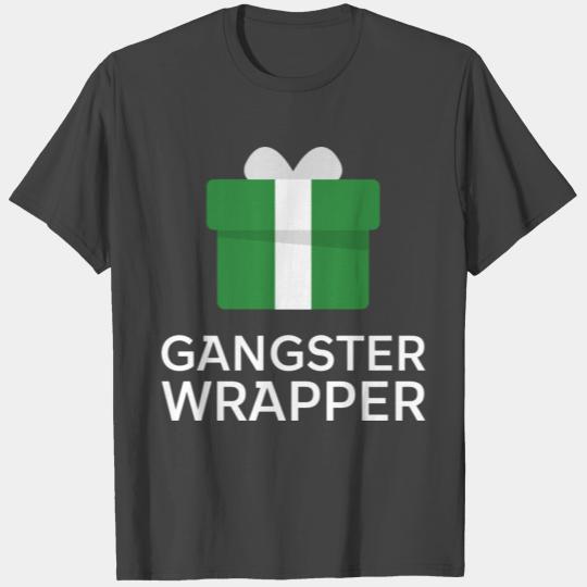 Gangster Wrapper Funny Gangsta Wrapper Christmas T Shirts