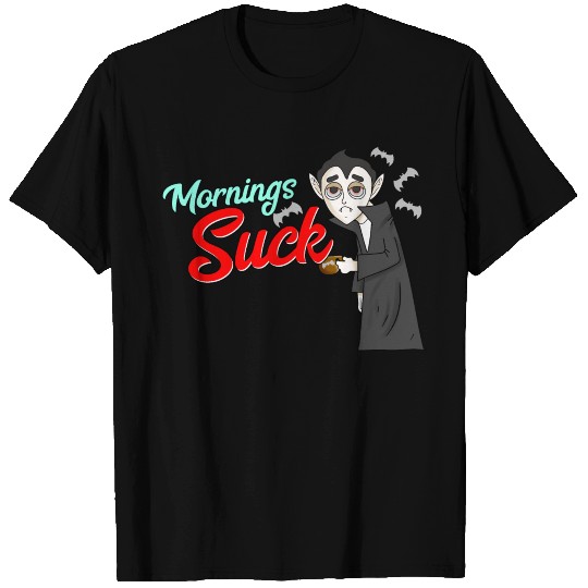 Vampire Morning Grumpy Work Birthday Gift Idea T Shirts