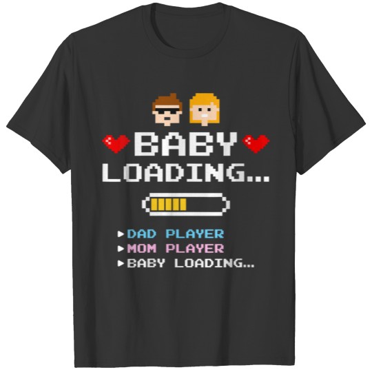 Baby Loading Cute Pregnancy Announcement Gamer Gif T Shirts