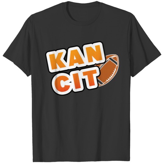 City of Kansas Kan Cit Football Rugby T-shirt