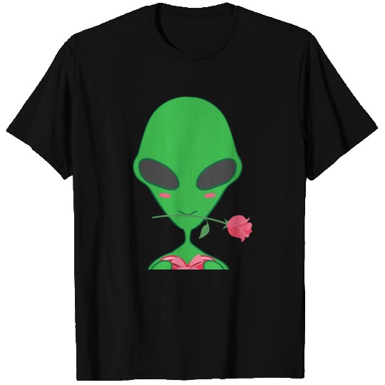 JT Valentines Day Alien Love Couples Relationship T Shirts