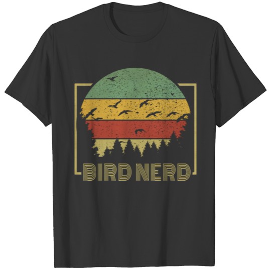 Bird Nerd Vintage Bird Migration Bird Watcher Gift T-shirt