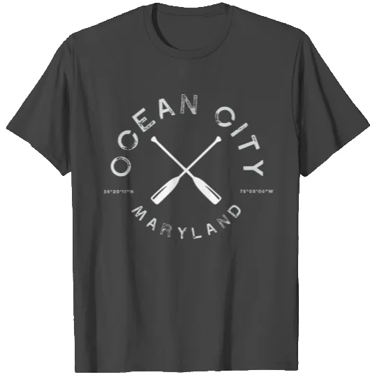 Ocean City Maryland Graphic Retro Vintage T Shirts