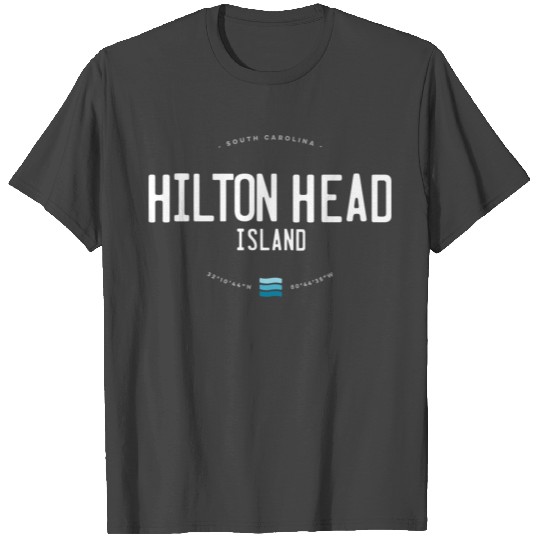 Hilton Head Island South Carolina Beach Waves T Shirts