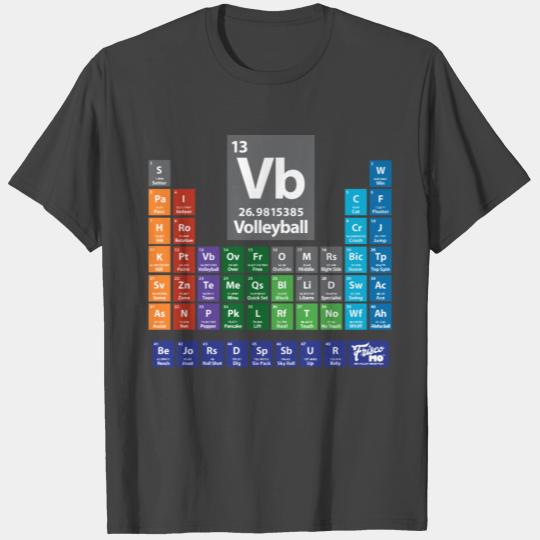Periodic Table Of Volleyball Gift T Shirts